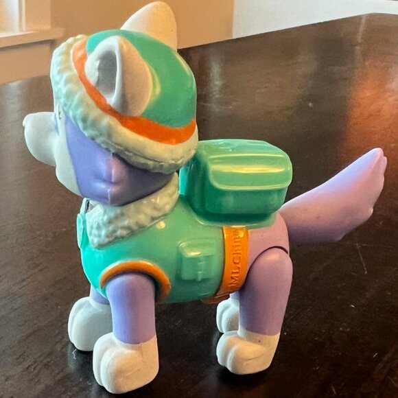 Paw Patrol Everest’s Rescue Snowmobile Snow Plow Vehicle with Everest Figure HTF - Picture 9 of 10